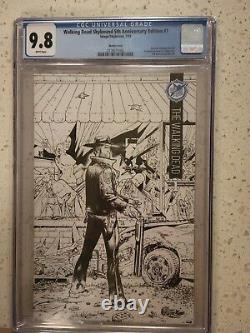 Walking Dead Skybound 5th Anniversary Edition #1 Sketch Cover CGC 9.8