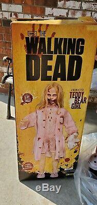 Walking Dead Teddy Bear Girl Lifesize Animatronic Spirit Halloween Zombie Prop