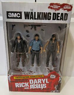 Walking Dead Tv Daryl, Rick, & Jesus DLX Allies Action Figure Set! McFarlane