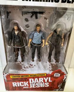 Walking Dead Tv Daryl, Rick, & Jesus DLX Allies Action Figure Set! McFarlane