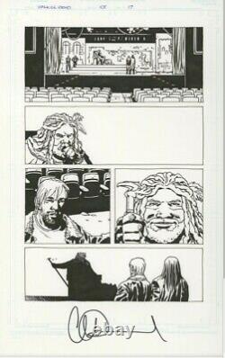 Walking Dead original comic art. First appearance of King Ezekiel