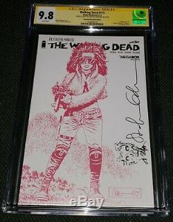 Walking dead 171 Skybound Megabox Variant CGC 9.8 SIGNED Stefano Gaudiano Sketch
