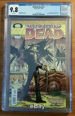 Walking dead 1 Cgc 9.8 White Pages Fresh Case