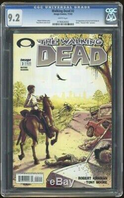 Walking dead 2 Cgc 9.2 White pages 1st print