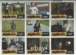 2011 La saison 1 de The Walking Dead MINI-MASTER SET de 99 cartes (Base/2 ensembles de poursuite)