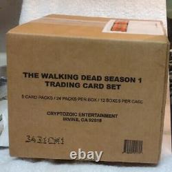 2011 Rare! Seeled The Walking Dead Saison 1 12 Hobby Boxes Case Holy Grail