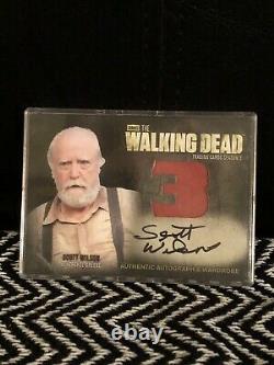 2014 Hershel The Walking Dead Saison 3 Armoire Autographe Carte Scott Wilson