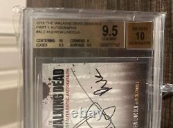 2016 Topps The Walking Dead Andrew Lincoln Auto #AL2 BGS 9.5/10? Rick Grimes<br/><br/>2016 Topps The Walking Dead Andrew Lincoln Auto #AL2 BGS 9.5/10? Rick Grimes