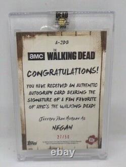 2018 The Walking Dead Jeffrey Dean Morgan: Negan Autograph Collection 27/50