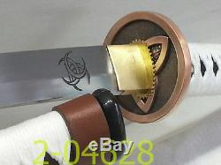 41inch Walking Dead Samurai Katana Sword-michonne 1095 Bataille En Acier Prêt-010