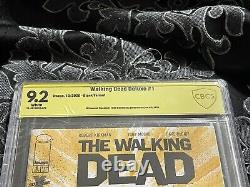 9.2 CBCS Walking Dead Deluxe 1 Couverture vierge ZOMBIE VENOM Sketch de Tone Rodriguez