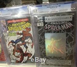Amazing Spider-man 150-801 Vol 2 1-58 Tous Les Cgc 9.8 238 252 298 299 300 301 361 36