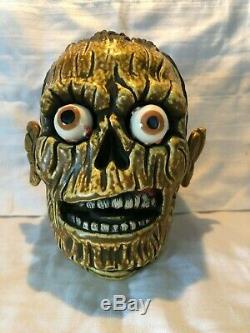 Brûlé Zombie Skull Tiki Mugmunktiki6 / 100 Ferme Film Walking Dead Head Horror