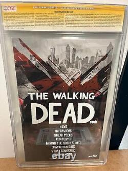 CGC 9.8 SS Walking Dead #1 Signé & Croquis Par Tedesco Wizard World Philadelphia