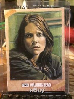 Carte D'esquisse Topps The Walking Dead, 1/1 Maggie De Kris Penix