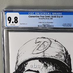 Clementine Free Comic Book Day #1 B&w Virgin Finch Variante Cgc 9.8 CVL Exclusive