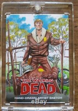 Collection De Cartes D'esquisse Automatique De Walking Dead Dead Autograph Relic Lot À Voir Absolument