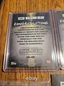 Collection De Cartes De Trading Walking Dead! Rares Tirages De Ma Collection Personnelle