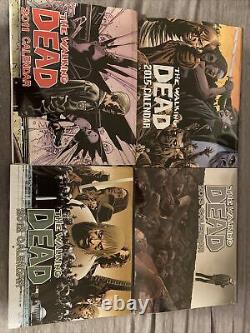 Collection de calendriers de Walking Dead (2011, 2012, 2013, 2015)