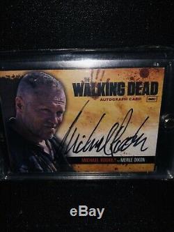 Dead Season 1 Walking Merle Dixon / Michael Rooker Rare Auto
