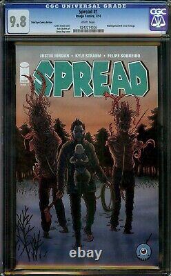 ÉPANDAGE #1 (2014) CGC 9.8 WALKING DEAD #19 HOMMAGE 1ère MICHONNE! FILM TV! NM/MT