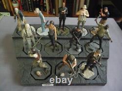 Eaglemoss THE WALKING DEAD Support d'affichage de figurines de collection avec 12 figurines SANS BOÎTE