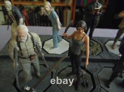 Eaglemoss THE WALKING DEAD Support d'affichage de figurines de collection avec 12 figurines SANS BOÎTE