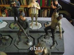 Eaglemoss THE WALKING DEAD Support d'affichage de figurines de collection avec 12 figurines SANS BOÎTE