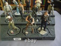 Eaglemoss THE WALKING DEAD Support d'affichage de figurines de collection avec 12 figurines SANS BOÎTE