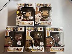 Funko POP! Walking Dead MICHONNE, PET 1 & 2, RICK, DARYL. Exclusivités de HARRISON'S