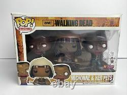 Funko Pop! The Walking Dead 3 Pack Michonne & Ses Animaux De Compagnie Px Previews Vaulted
