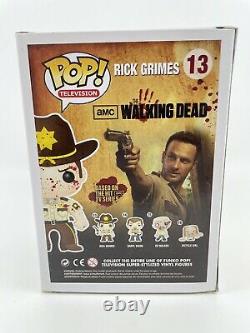 Funko Pop! The Walking Dead Rick Grimes #13 Bloody Harrison's Exclusive Avec Stack