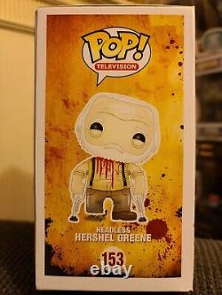 Funko Pop! Walking Dead Hershel Greene (sans Tête) #153. Sujet D’actualité Exclusif