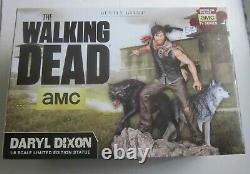 Gentle Giant Walking Dead Daryl Dixon &wolves Edition Limitée Statue Signée Coa