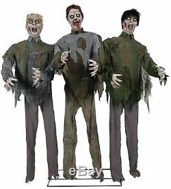 Halloween Animé Taille Réelle Marcher Mort Zombie Horde Prop Décoration Sons