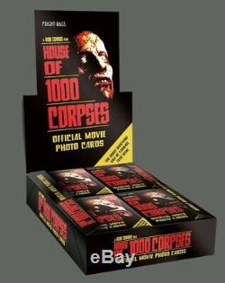 House Of 1000 Corpses Trading Card Boîte De 24 Paquets Scellés Fright Rags Rob Zombie