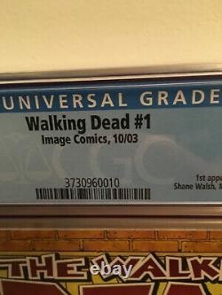 Image Comics # 1 Dead Walking Cgc 9.9 Pas 9.8 1er Rick Grimes Ultra Rare