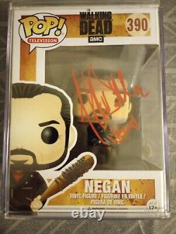 Jeffrey Dean Morgan Autographe Funko Pop Vinyl Walking Dead Negan (jsa)