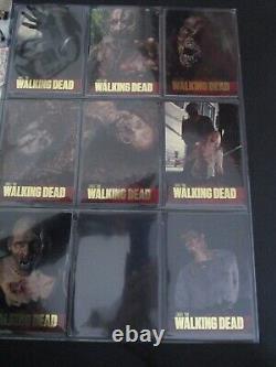 LA SAISON 1 DE THE WALKING DEAD ENSEMBLE DE CARTES À ÉCHANGER 81+ Set de chasse + Marcheur en feuille manquant