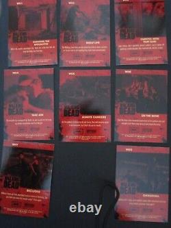 LA SAISON 1 DE THE WALKING DEAD ENSEMBLE DE CARTES À ÉCHANGER 81+ Set de chasse + Marcheur en feuille manquant