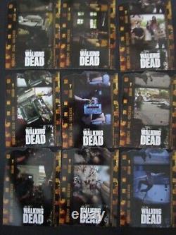 LA SAISON 1 DE THE WALKING DEAD ENSEMBLE DE CARTES À ÉCHANGER 81+ Set de chasse + Marcheur en feuille manquant