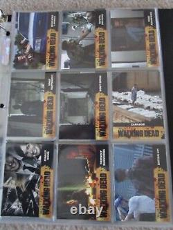 LA SAISON 1 DE THE WALKING DEAD ENSEMBLE DE CARTES À ÉCHANGER 81+ Set de chasse + Marcheur en feuille manquant