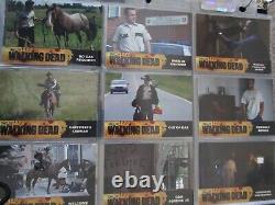 LA SAISON 1 DE THE WALKING DEAD ENSEMBLE DE CARTES À ÉCHANGER 81+ Set de chasse + Marcheur en feuille manquant