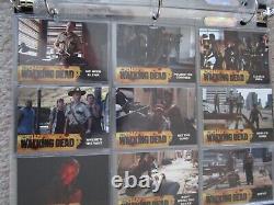 LA SAISON 1 DE THE WALKING DEAD ENSEMBLE DE CARTES À ÉCHANGER 81+ Set de chasse + Marcheur en feuille manquant