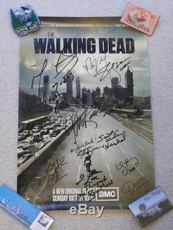 L'affiche Walking Dead Signée Par 12