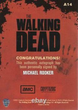 La Walking Dead Saison 1 Carte Autographe A-14 Michael Rooker Comme Merle Dixon