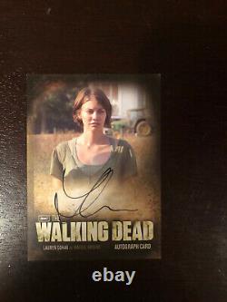 La Walking Dead Season 2 Autographe Card A9 Lauren Cohan Comme Maggie Rare