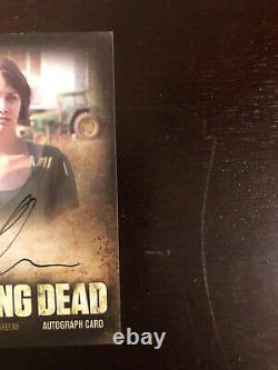 La Walking Dead Season 2 Autographe Card A9 Lauren Cohan Comme Maggie Rare