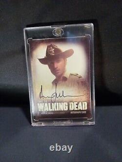 La carte d'autographe de The Walking Dead Andrew Lincoln en tant que shérif Rick Grimes A1 Zombies