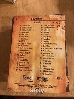 La saison 1 de The Walking Dead 2011, ensemble de base complet de 81 cartes Cryptozoic